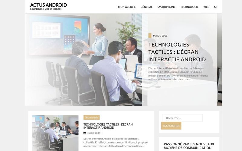 Actus Android - Smartphone, web et technos