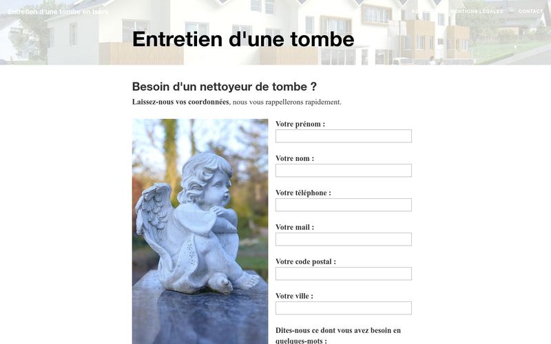 Entretien d'une tombe